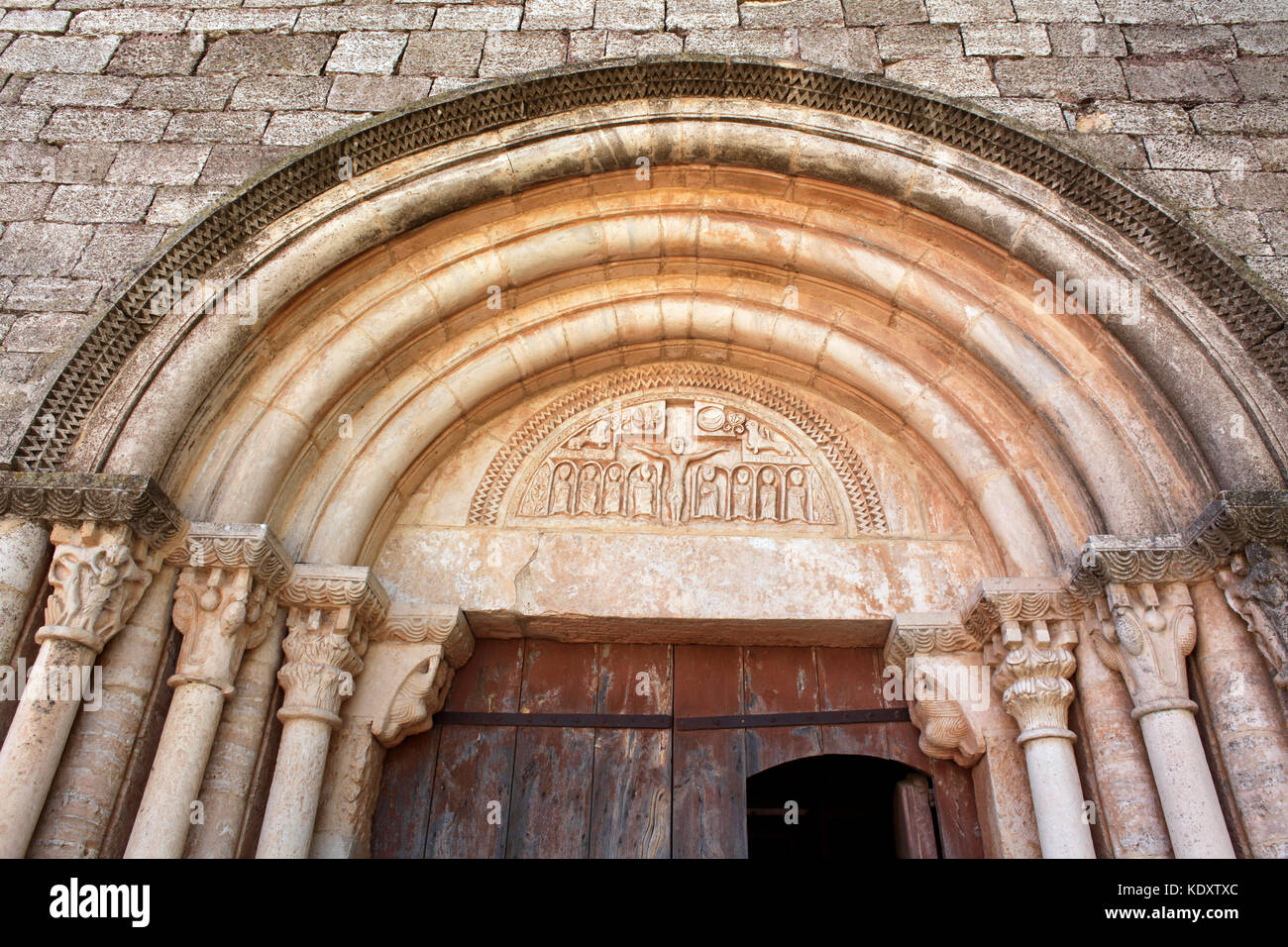 Kirche von Santa Maria de Siurana, xii und xiii Jahrhundert ein.ch Siurana, cornudella de Montsant in der Region Priorat in Katalonien, Spanien. Stockfoto