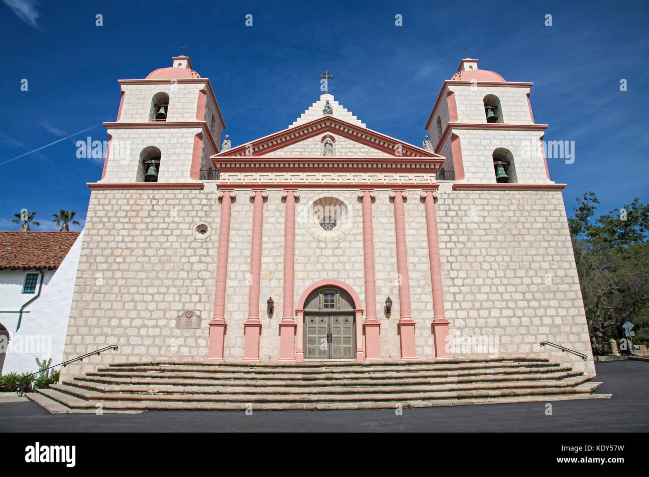 Mission Santa Barbara, Santa Barbara, Kalifornien, USA Stockfoto