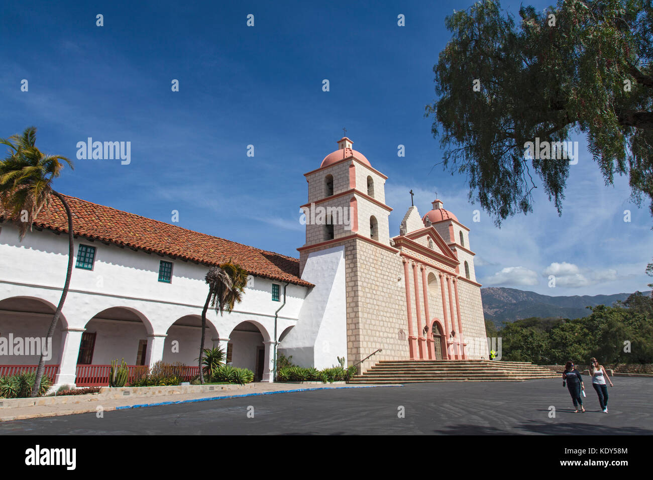 Mission Santa Barbara, Santa Barbara, Kalifornien, USA Stockfoto