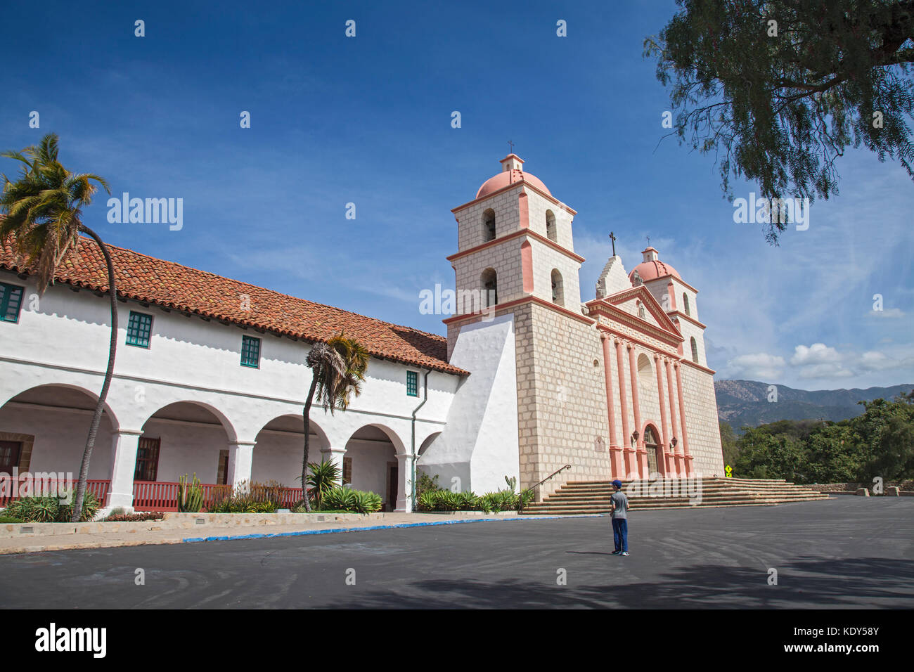 Mission Santa Barbara, Santa Barbara, Kalifornien, USA Stockfoto