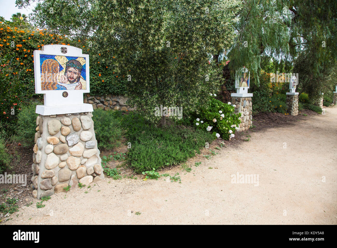 Mission Santa Barbara, Santa Barbara, Kalifornien, USA Stockfoto