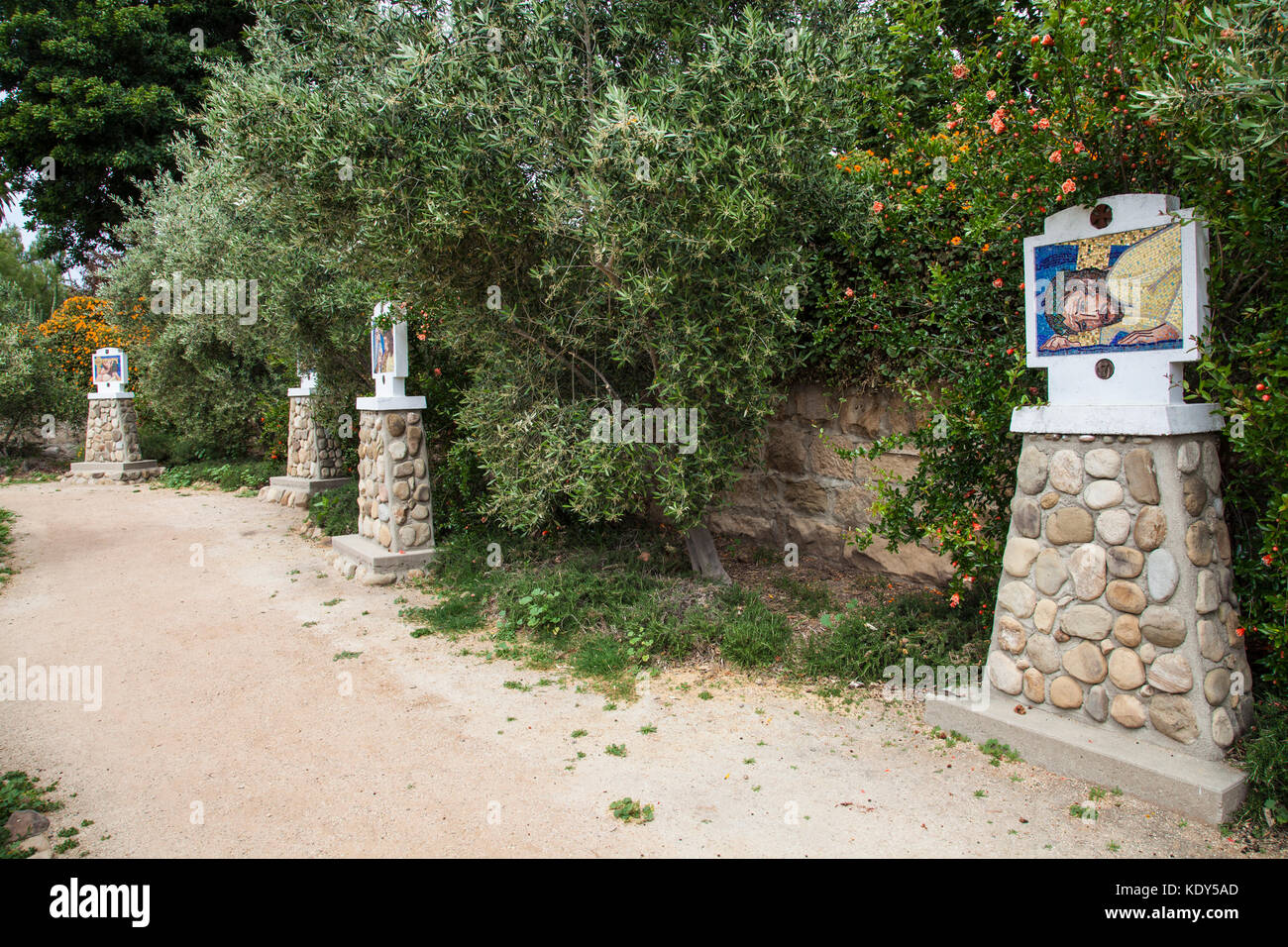 Mission Santa Barbara, Santa Barbara, Kalifornien, USA Stockfoto