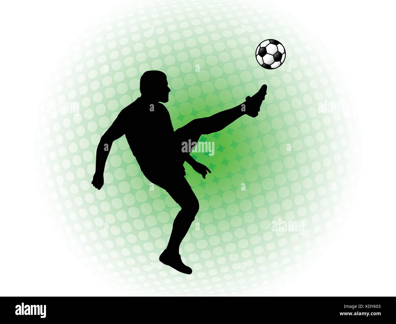 Fußball-Spieler auf die abstrakten Hintergrund-Vektor Stock Vektor