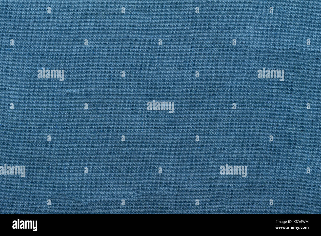 Blaue Leinwand Hintergrund und Textur, die Textur des Sackleinen, Nahaufnahme Stockfoto