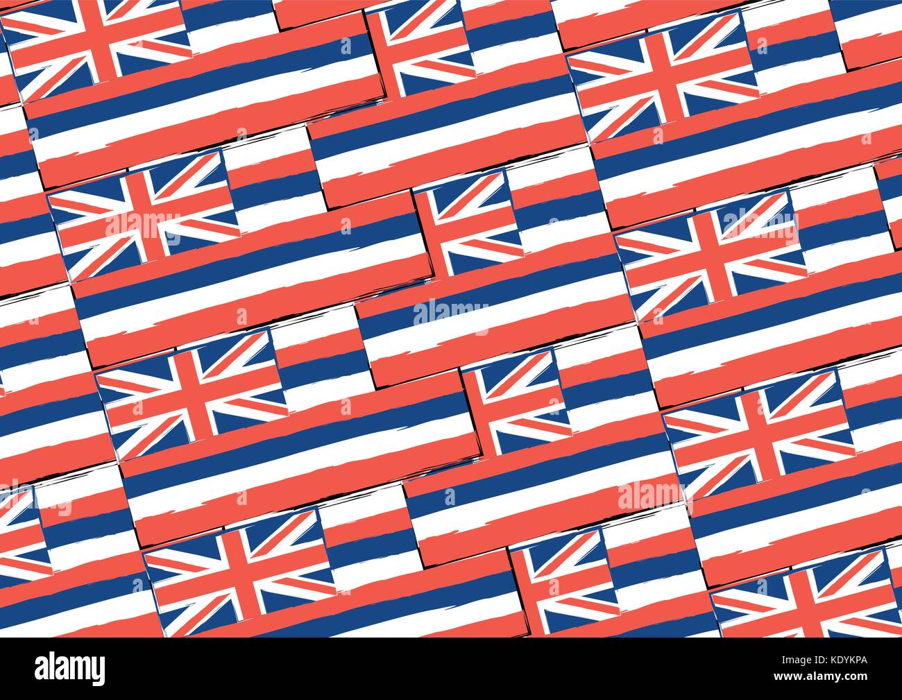 U24 Hawaii Flagge Premium 30x45 Cm - Bootsflagge Aus Wetterfestem Polyester