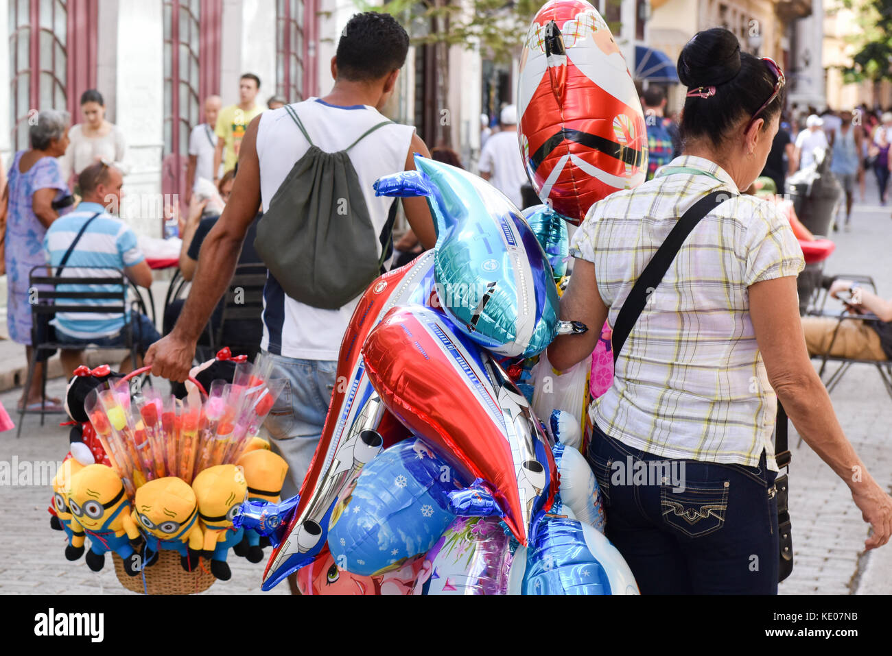 Street Hersteller Havanna Stockfoto