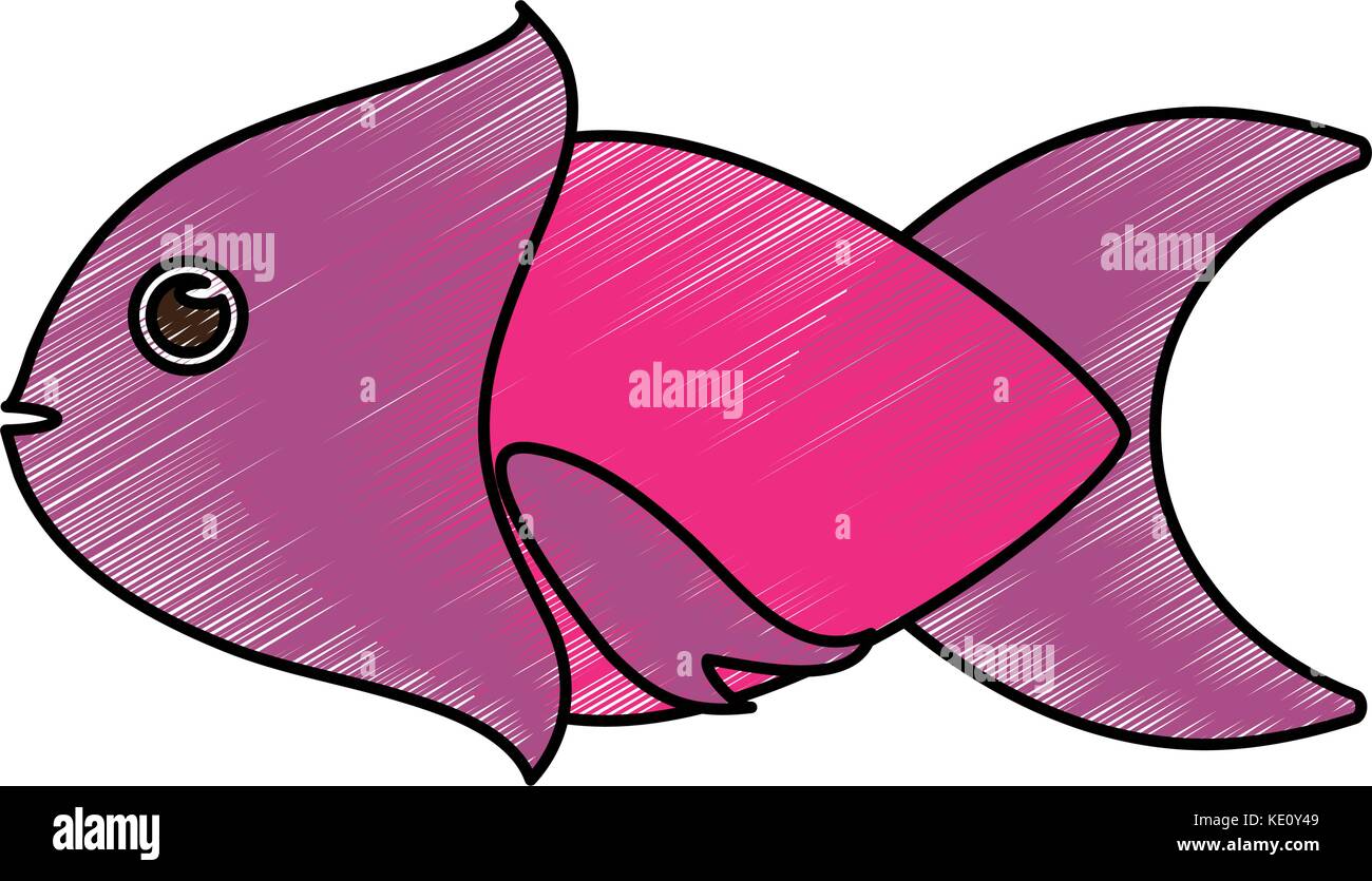 Cute Fisch cartoon Stock Vektor