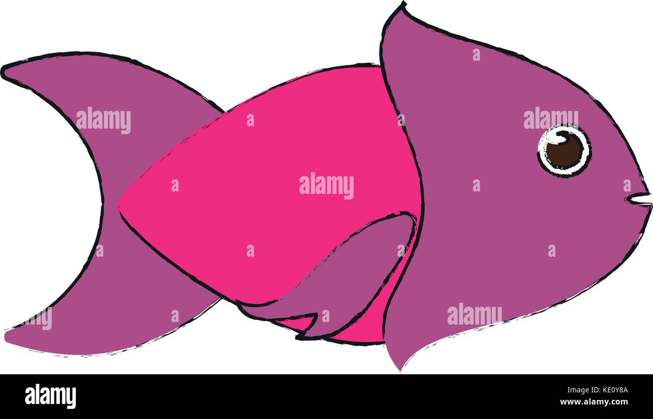 Cute Fisch cartoon Stock Vektor