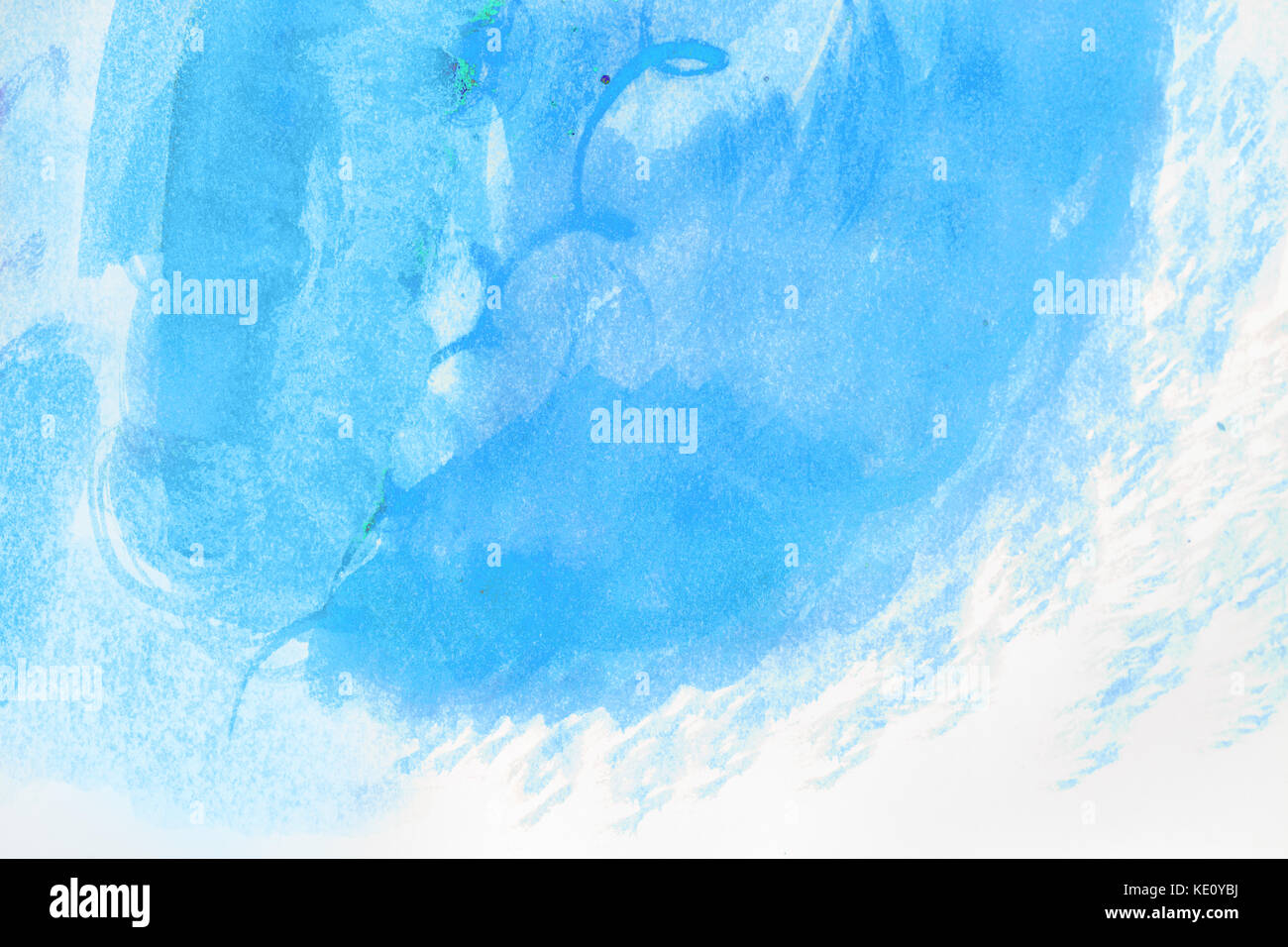 Aquarell blau Pinsel Wellen wbackground Design Stockfoto
