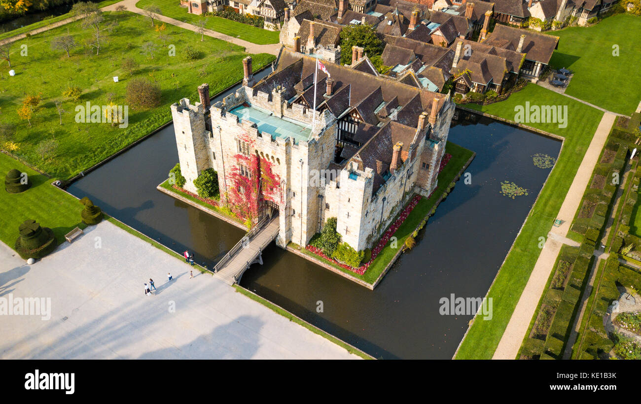 Außerdem befinden sich das Hever Castle, Hever, Kent, Großbritannien Stockfoto