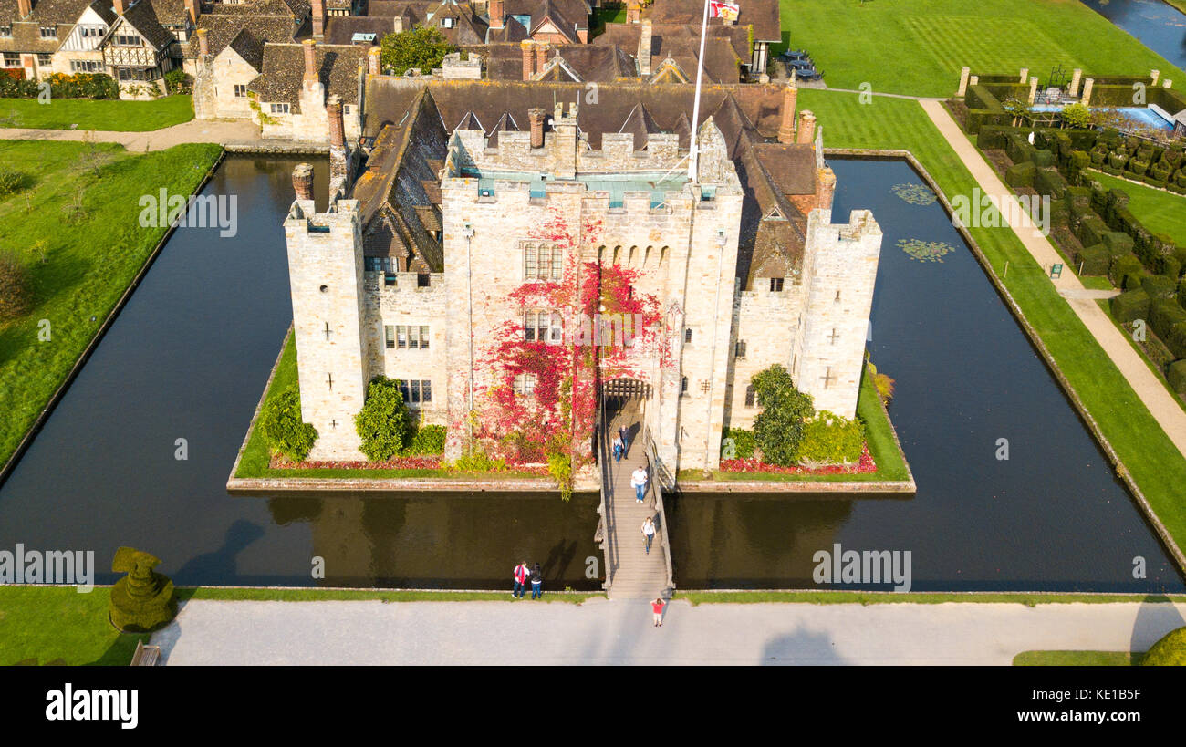 Außerdem befinden sich das Hever Castle, Hever, Kent, Großbritannien Stockfoto