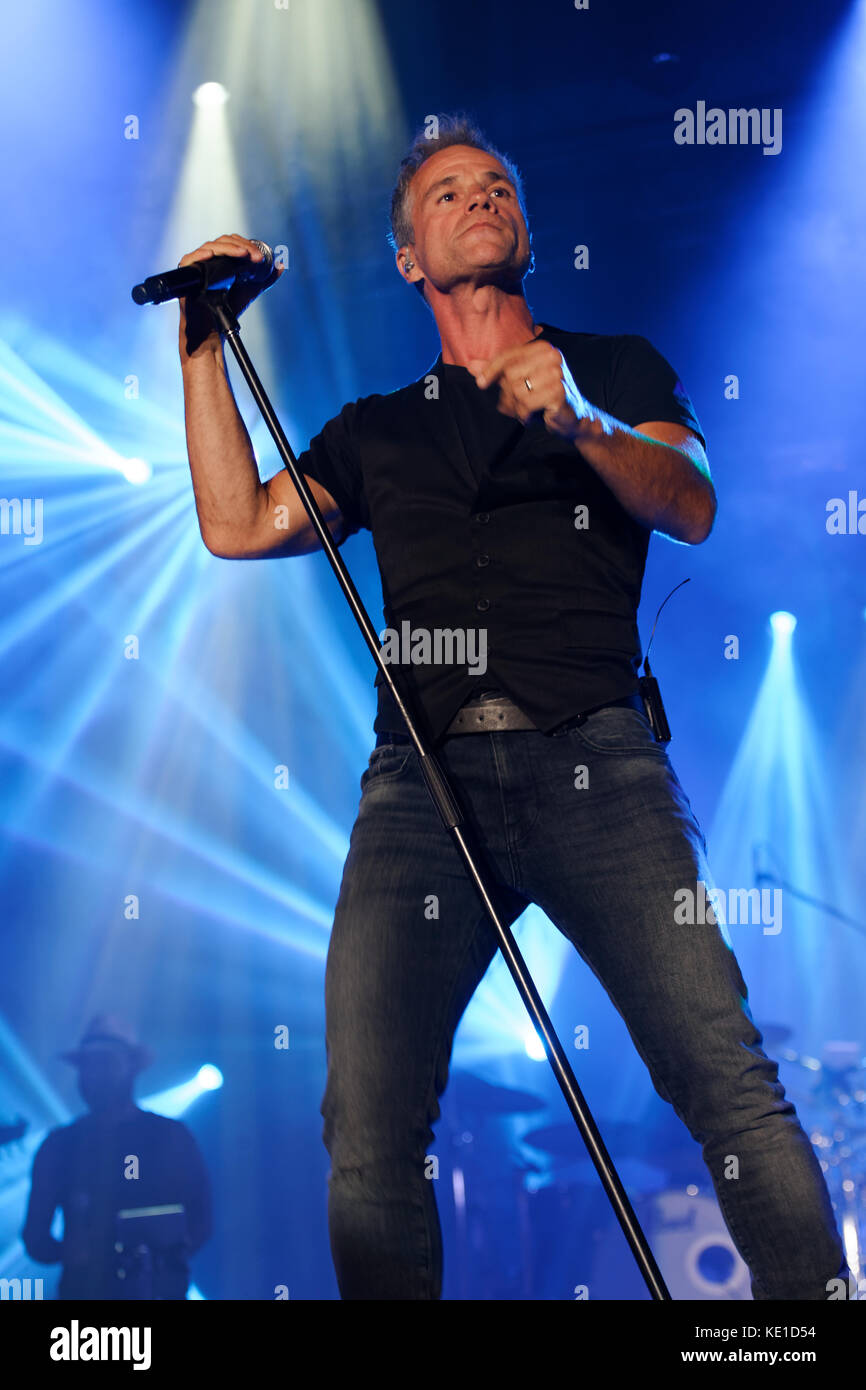 Quebec, Kanada. Bruno Pelletier führt live auf der Bühne in Montreal Stockfoto