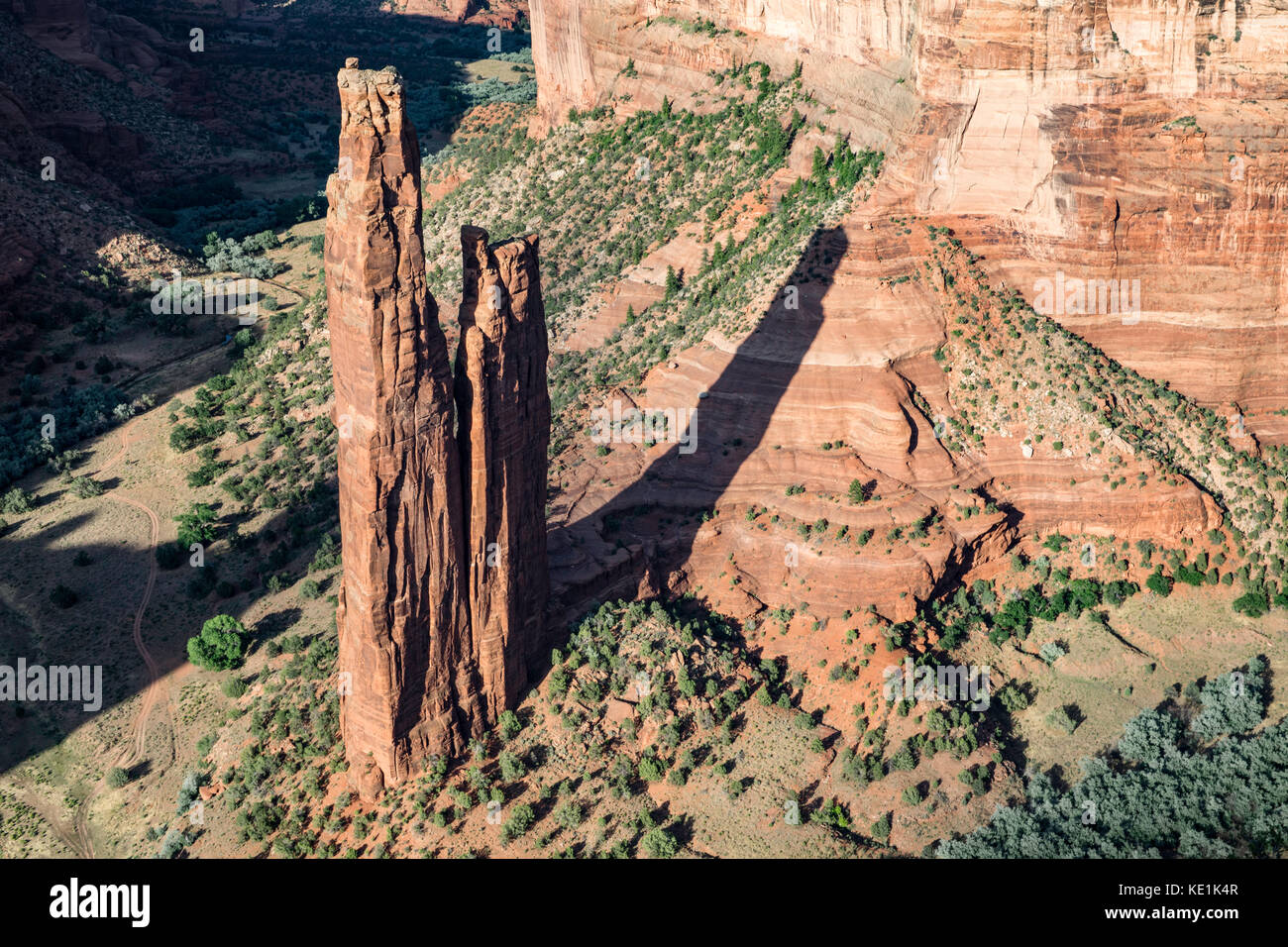 Spider Rock, Canyon de Chelly National Monument, Arizona, USA Stockfoto
