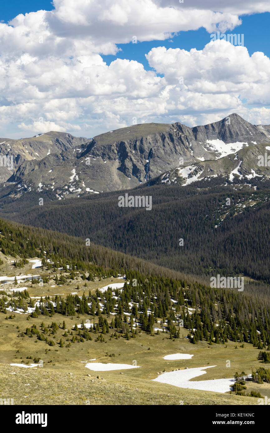 Rocky Mountain Vista, Rocky Mountain National Park, Colorado, USA Stockfoto