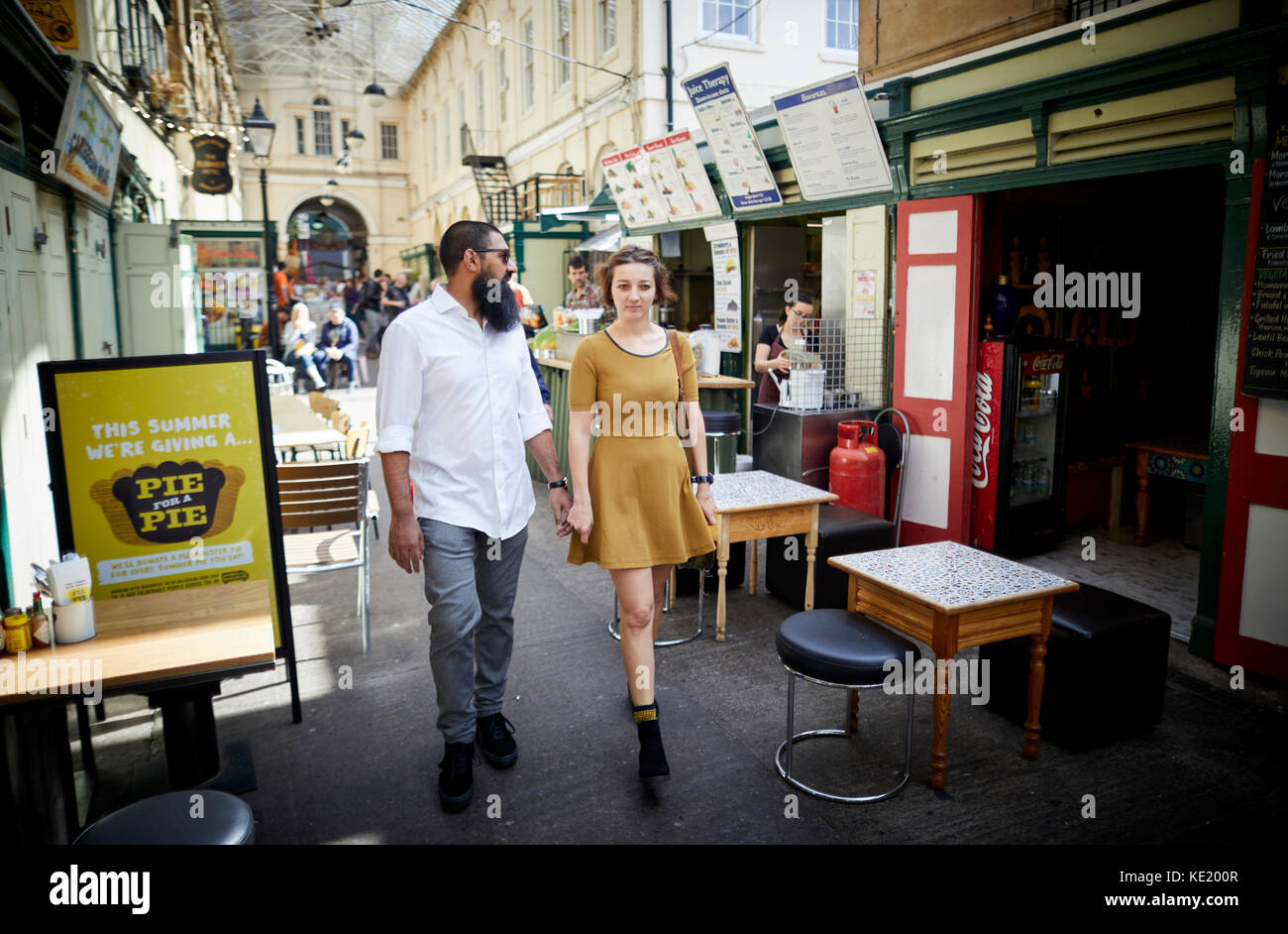 In St. Nikolaus markt Bristol City Centre Stockfoto
