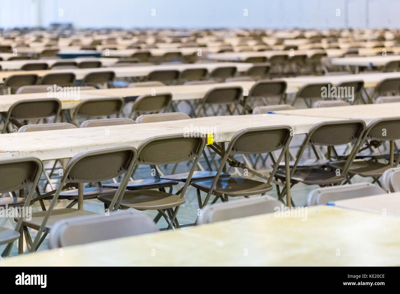 Another shelter opens at NRG Center in Houston as refugees seek safety from devastating flooding caused by hurricane Harvey Stockfoto