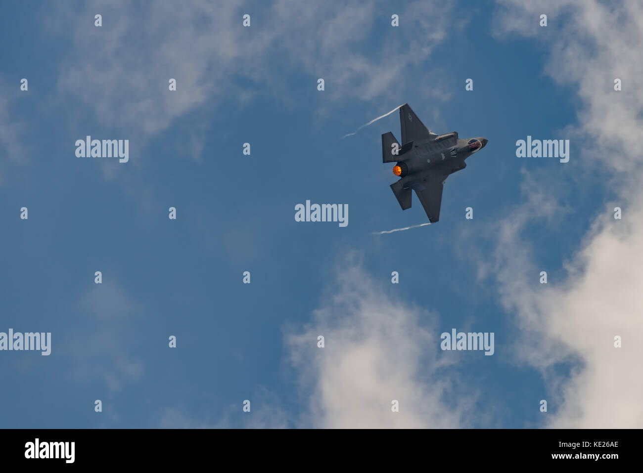 New Windsor, NY - Juli 2, 2017: Die Lockheed Martin F-35 Lightning ii von Stewart International Airport während der New York Airshow. Stockfoto