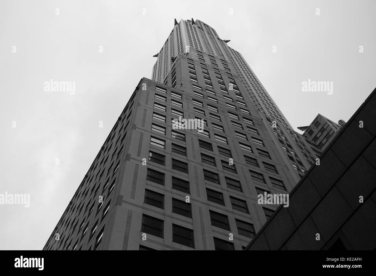 Blick auf das Chrysler Building in Manhattan, NY Stockfoto