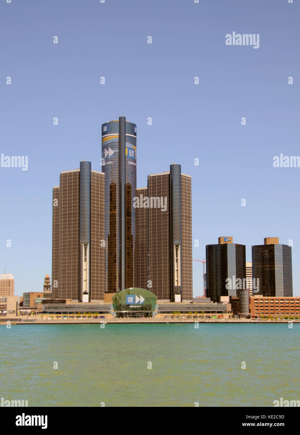 General Motors Sitz in Detroit, Michigan Stockfoto