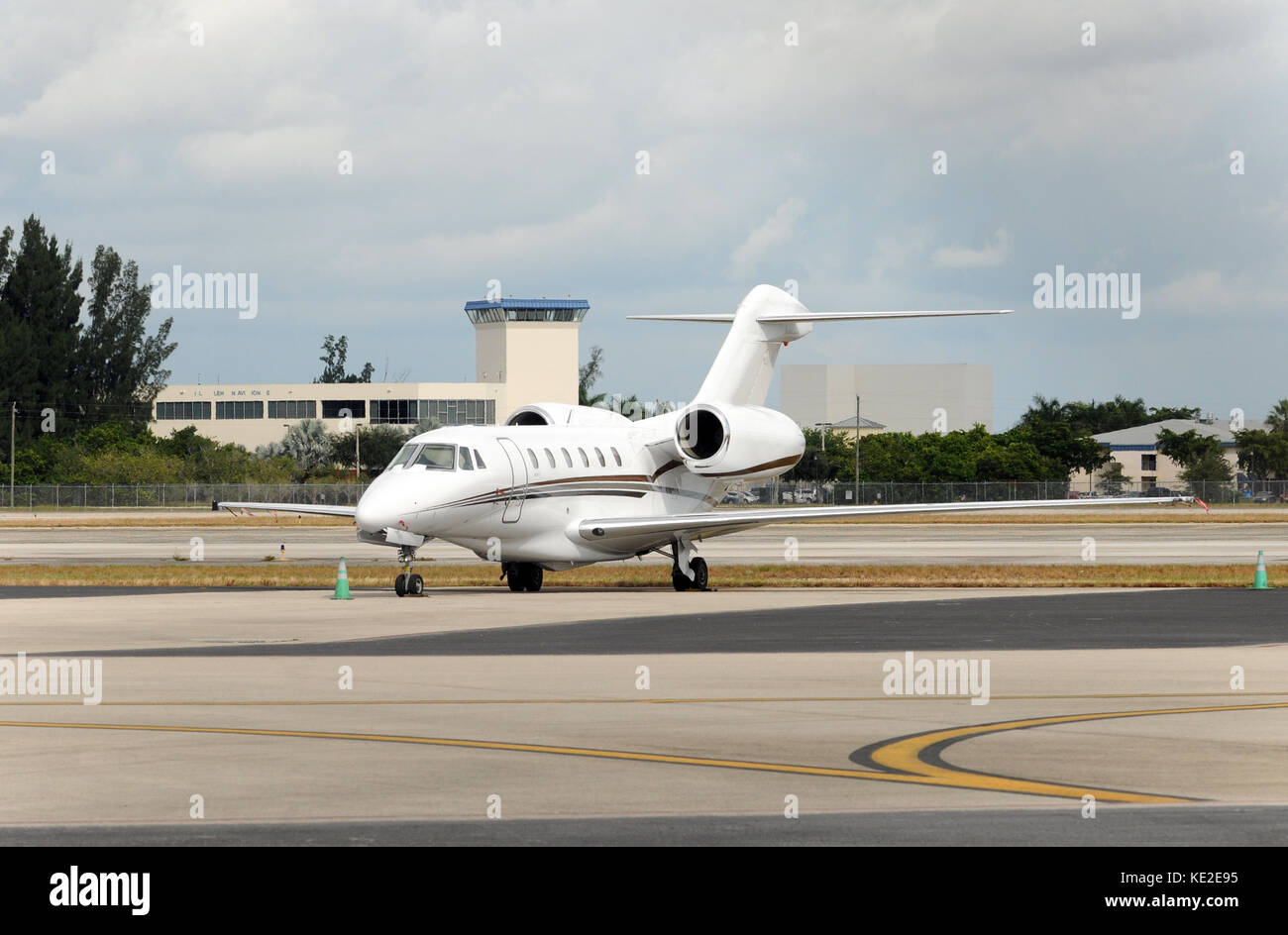 Luxus Düsenflugzeug für private Business Charter Stockfoto