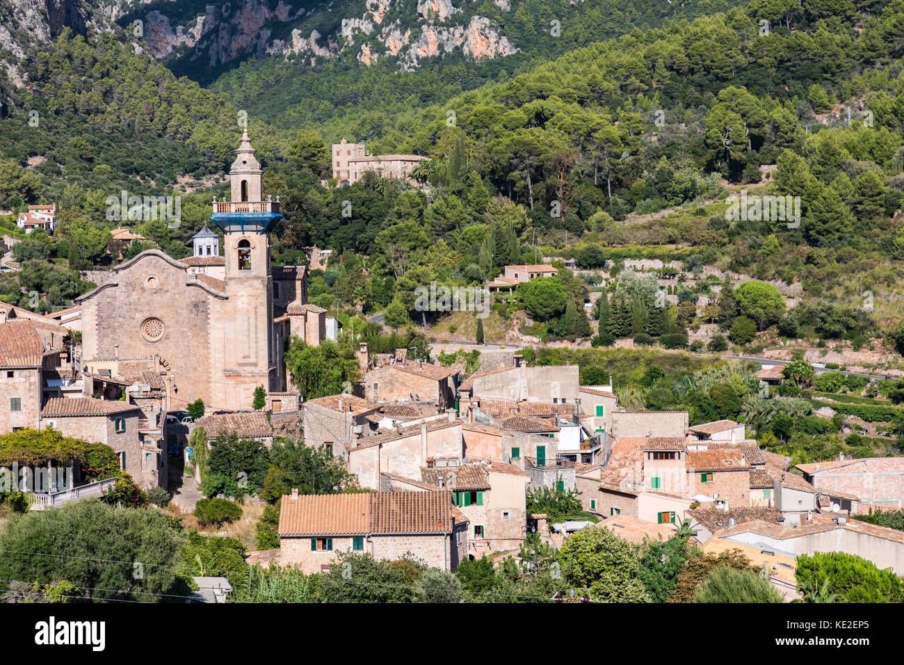 Dorf Valldemossa, Mallorca, Balearen, Spanien Stockfoto