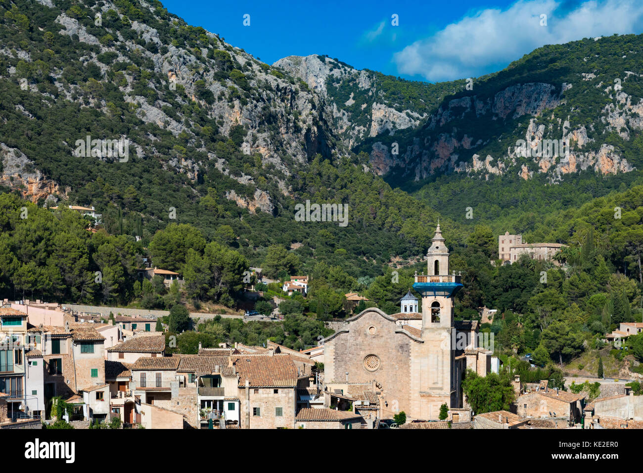 Dorf Valldemossa, Mallorca, Balearen, Spanien Stockfoto