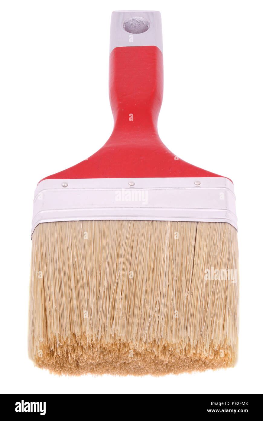 Pinsel auf weiß Stockfoto