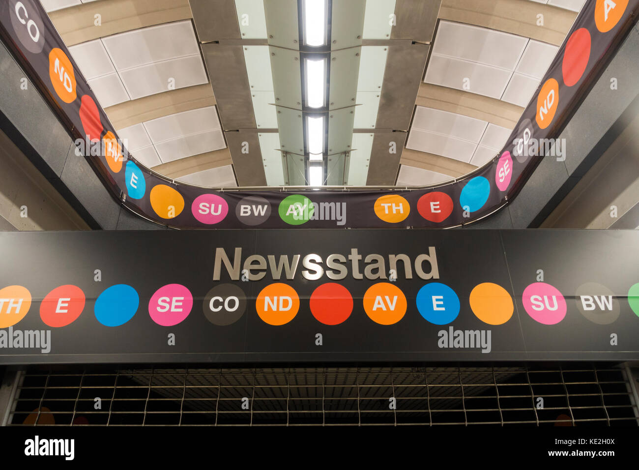 2. Avenue Subway NYC Stockfoto