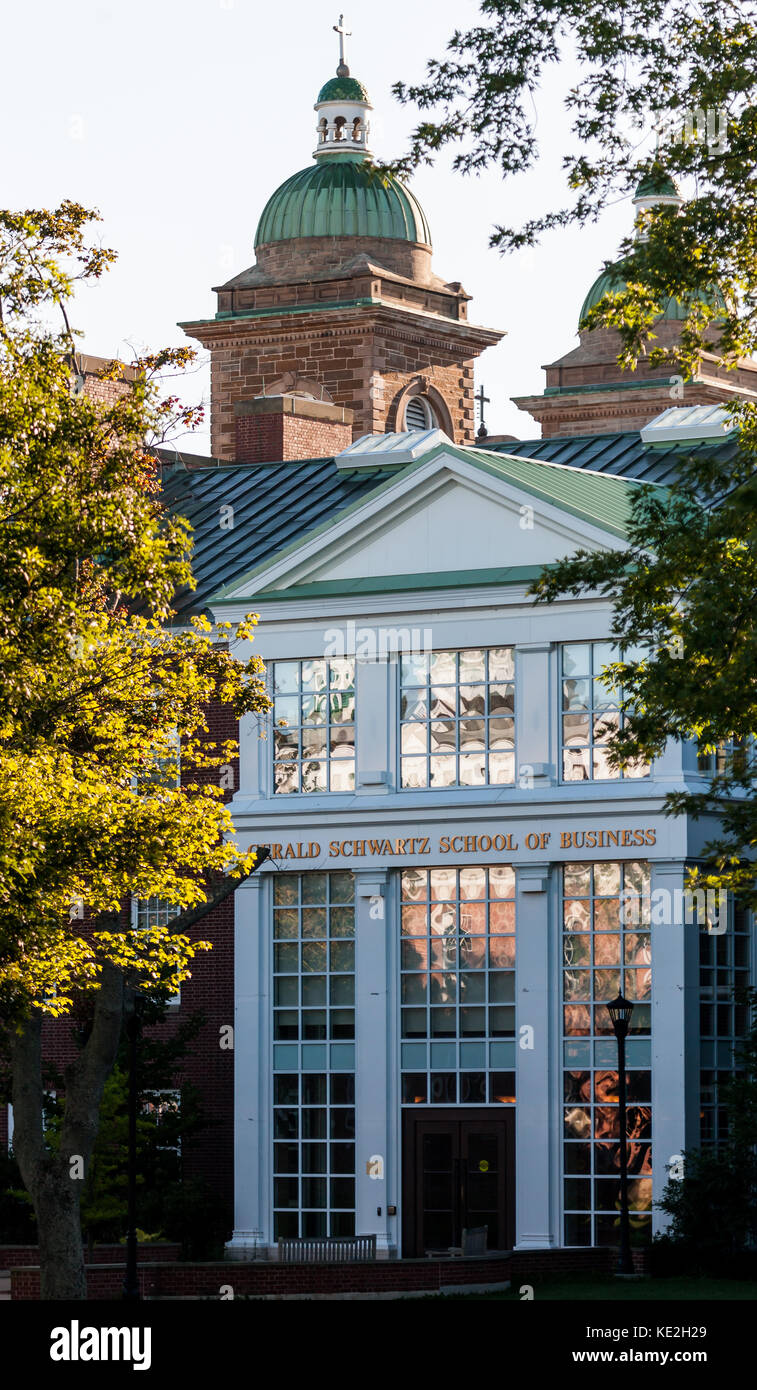 Die Gerald Schwartz School of Business an der St. Francis Xavier University in Antigonish, N.S. am 28. August 2017. Stockfoto