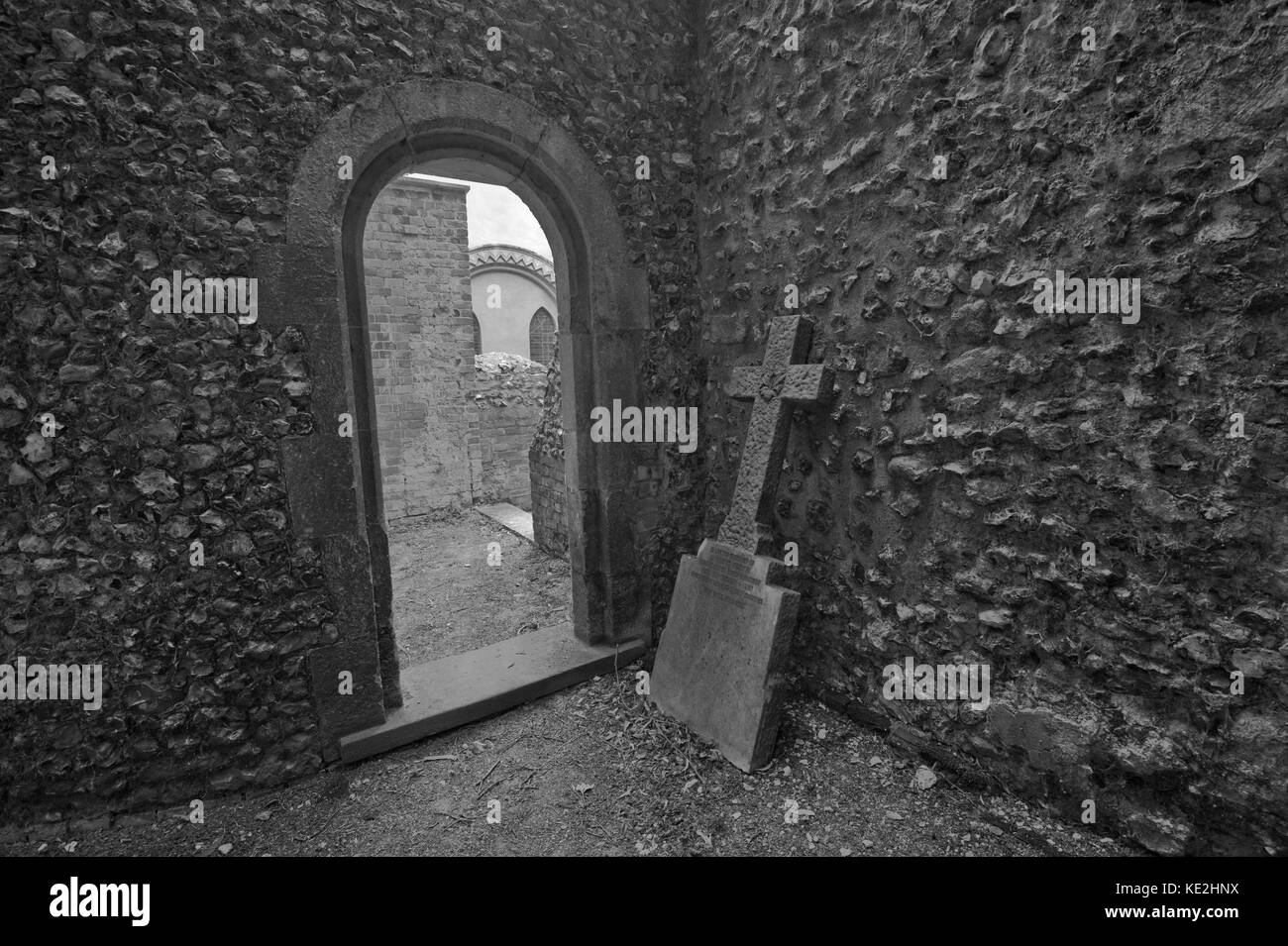 Friedhof von Mongewell Stockfoto