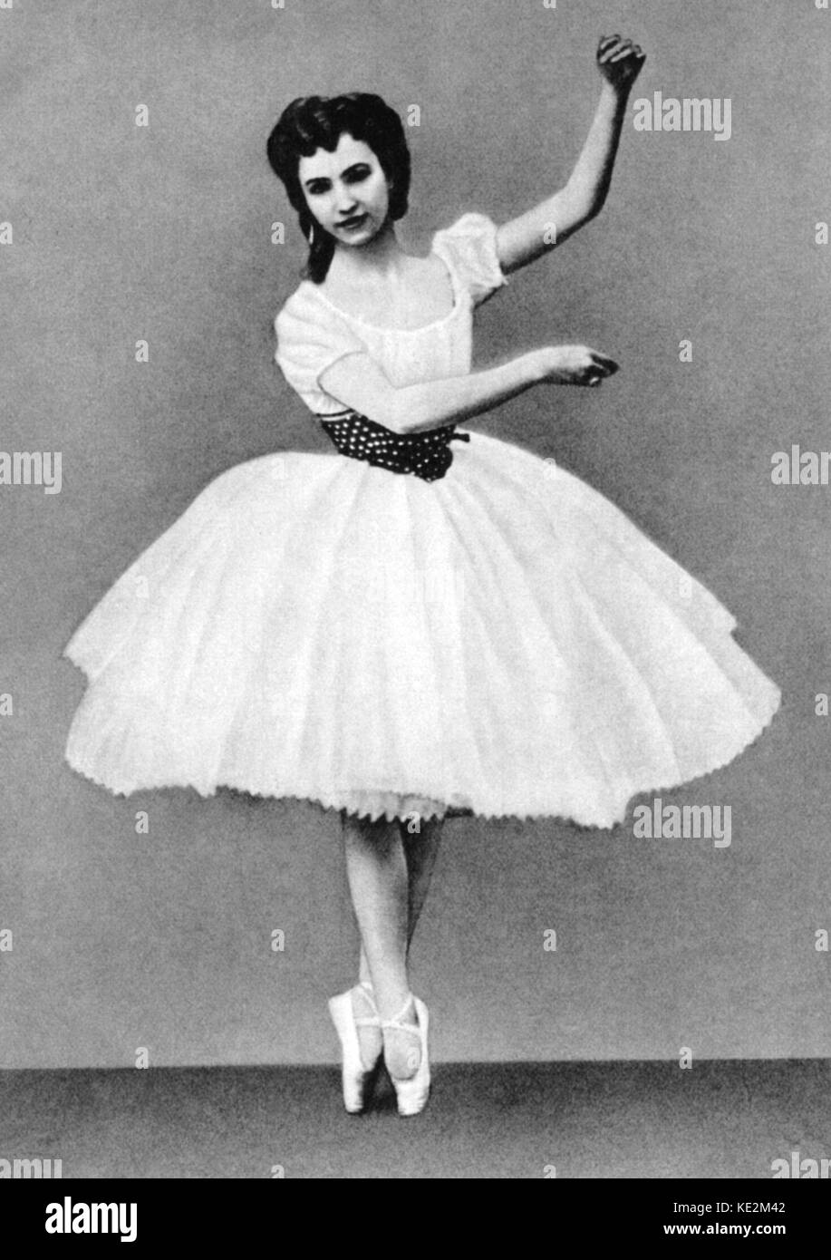 Tschaikowskys Ballett der Wan-See' mit Anna Sobeshchanskaya als Odette. Sie erstellt die Rolle im Jahr 1877. Premiére, Bolschoi Theater, Moskau. Russischen Komponisten (1840-1893) Stockfoto