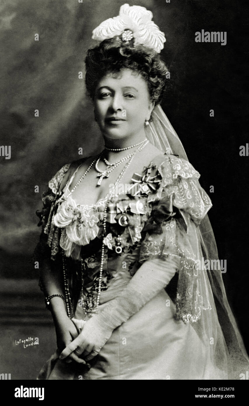 Emma Albani - Porträt der Kanadischen dramatischen Sopran. 1847-1930 Stockfoto
