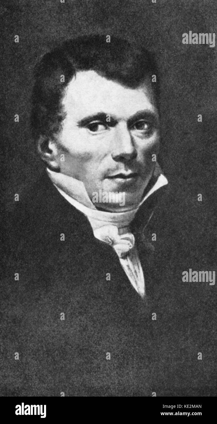 Antonin J Reicha, Portrait. Tschechische Flötist 26 Februar 1770 - 28. Mai 1836. Auch als Rejcha bekannt. Stockfoto