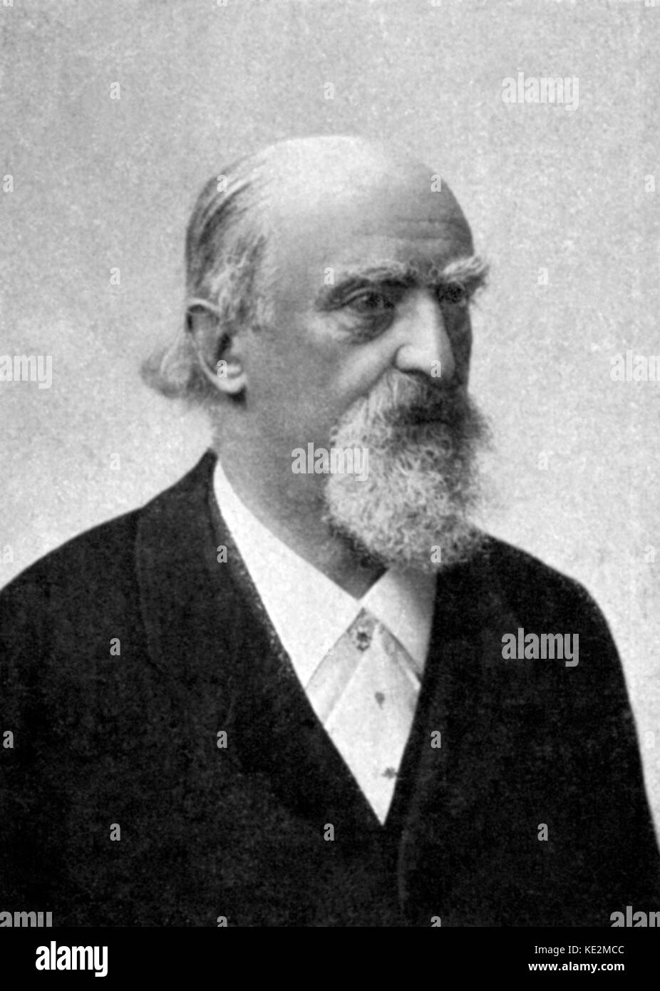 HANSLICK, Eduard. Österreichische Musikkritiker (1825-1904) Stockfoto