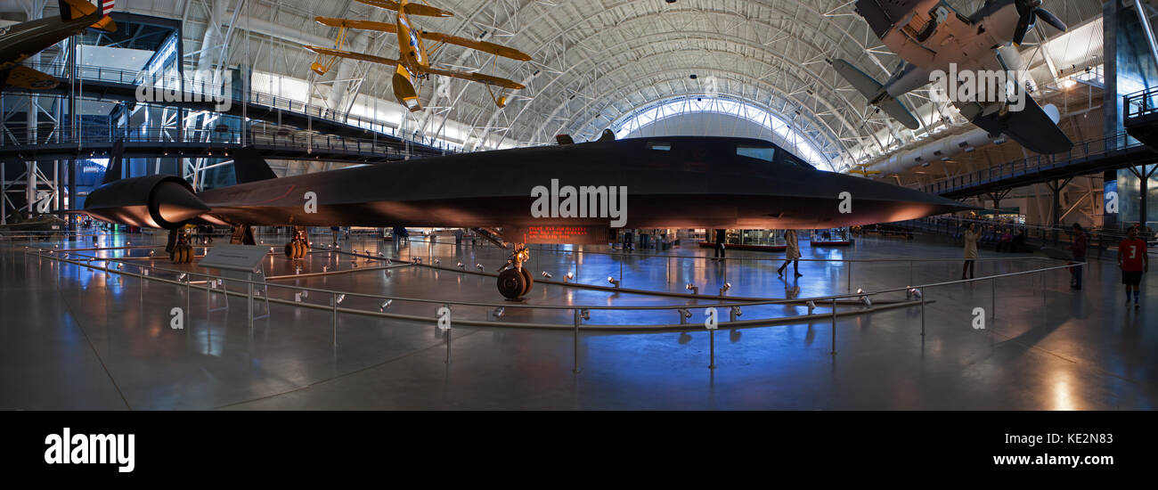 Lockheed SR-71 Blackbird Flugzeuge im Udvar-Hazy Center, 4. Januar 2017 Stockfoto Lockheed SR-71 Blackbird Flugzeuge im Udvar-Hazy Center, 4. Januar 2017 Stockfoto