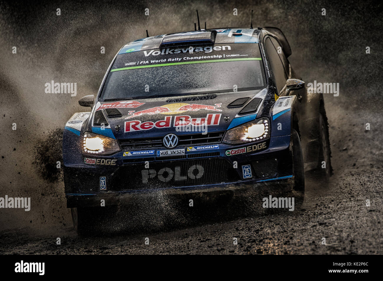 Sebastien Ogier auf der WRC World Rally Championship, Wales Rally GB, Wales, Großbritannien Stockfoto