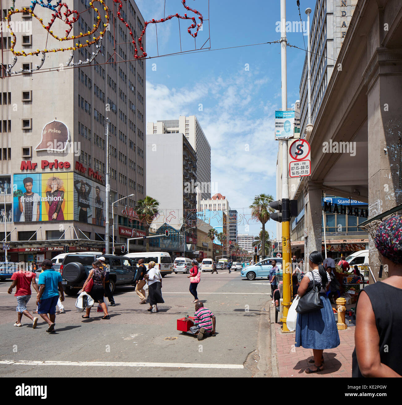 Erhöhung von besetzt Dr. Pixley Kaseme Straße. Pioneer Place, Durban, Südafrika. Architekt: designworkshop: Sa, 2016. Stockfoto