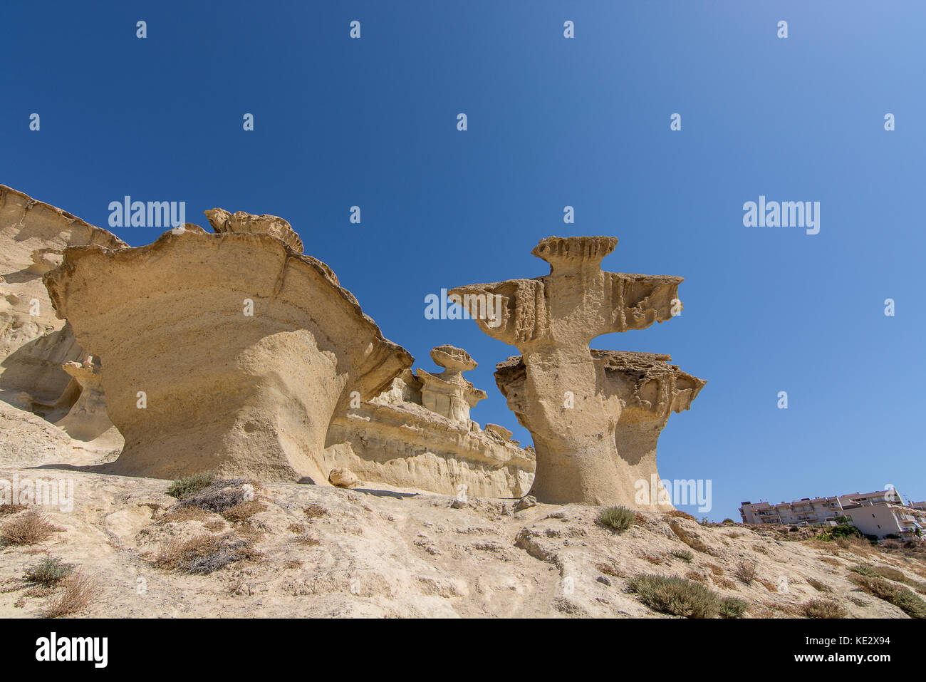Die erosionen Bolnuevo Mazarrón Murcia, Spanien Stockfoto