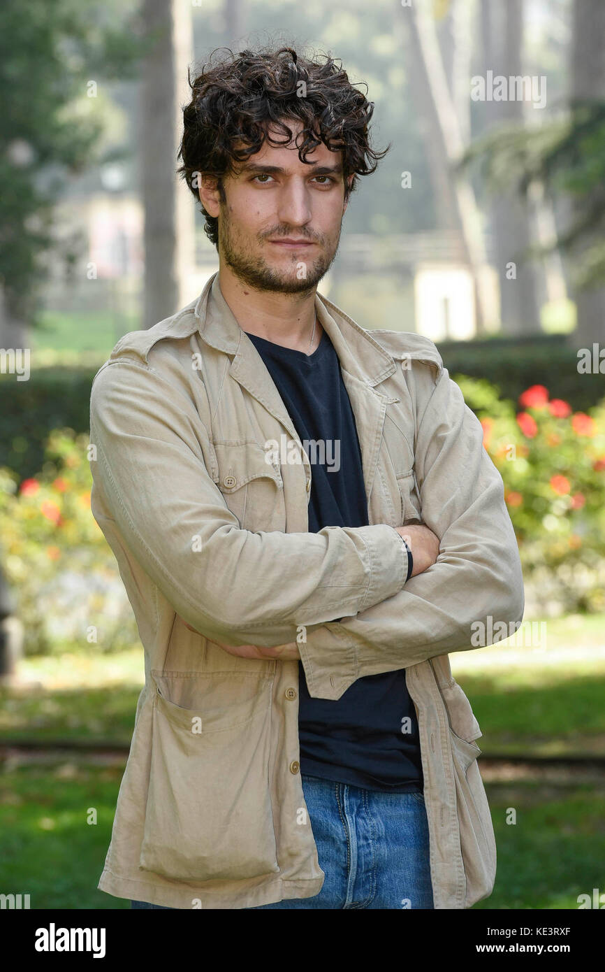 Italien, Rom, 18. Oktober 2017: fotoshooting der französischen Film "Respekt einflößendem' im Bild Louis garrel Foto © Fabio mazzarella/Sintesi/alamy leben Nachrichten Stockfoto