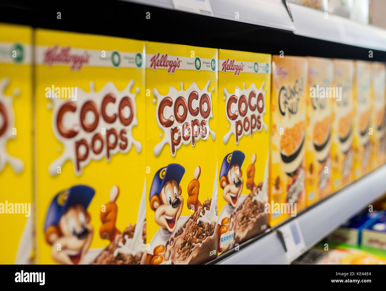 Coco Pops Müsli Stockfotos und -bilder Kaufen - Alamy