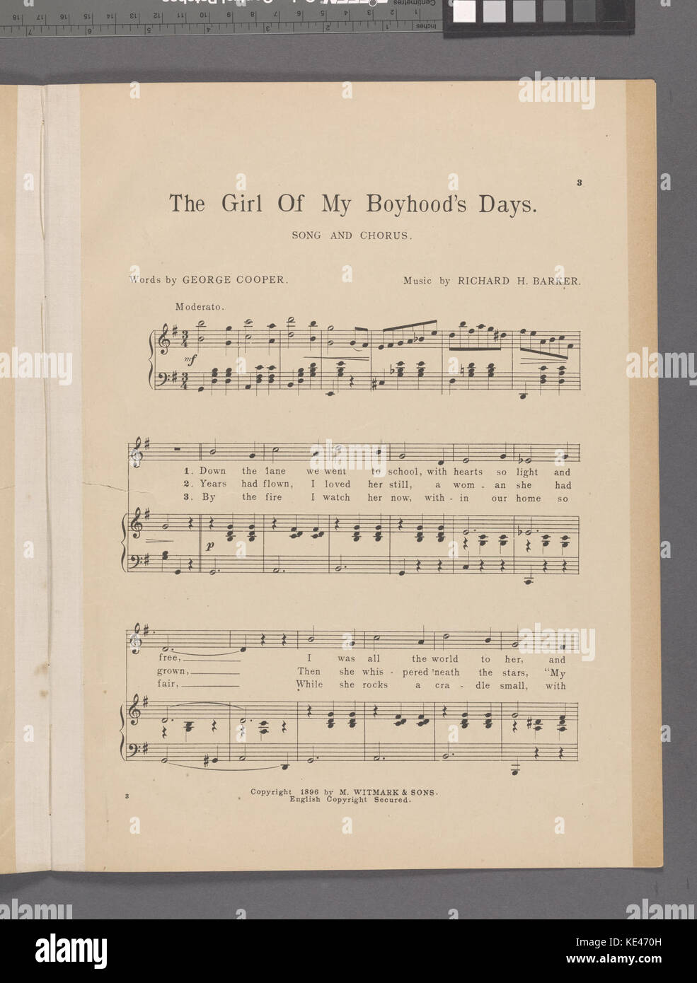 Die Mädchen der Tage meiner Kindheit (NYPL Hades 464092 1707798) Stockfoto