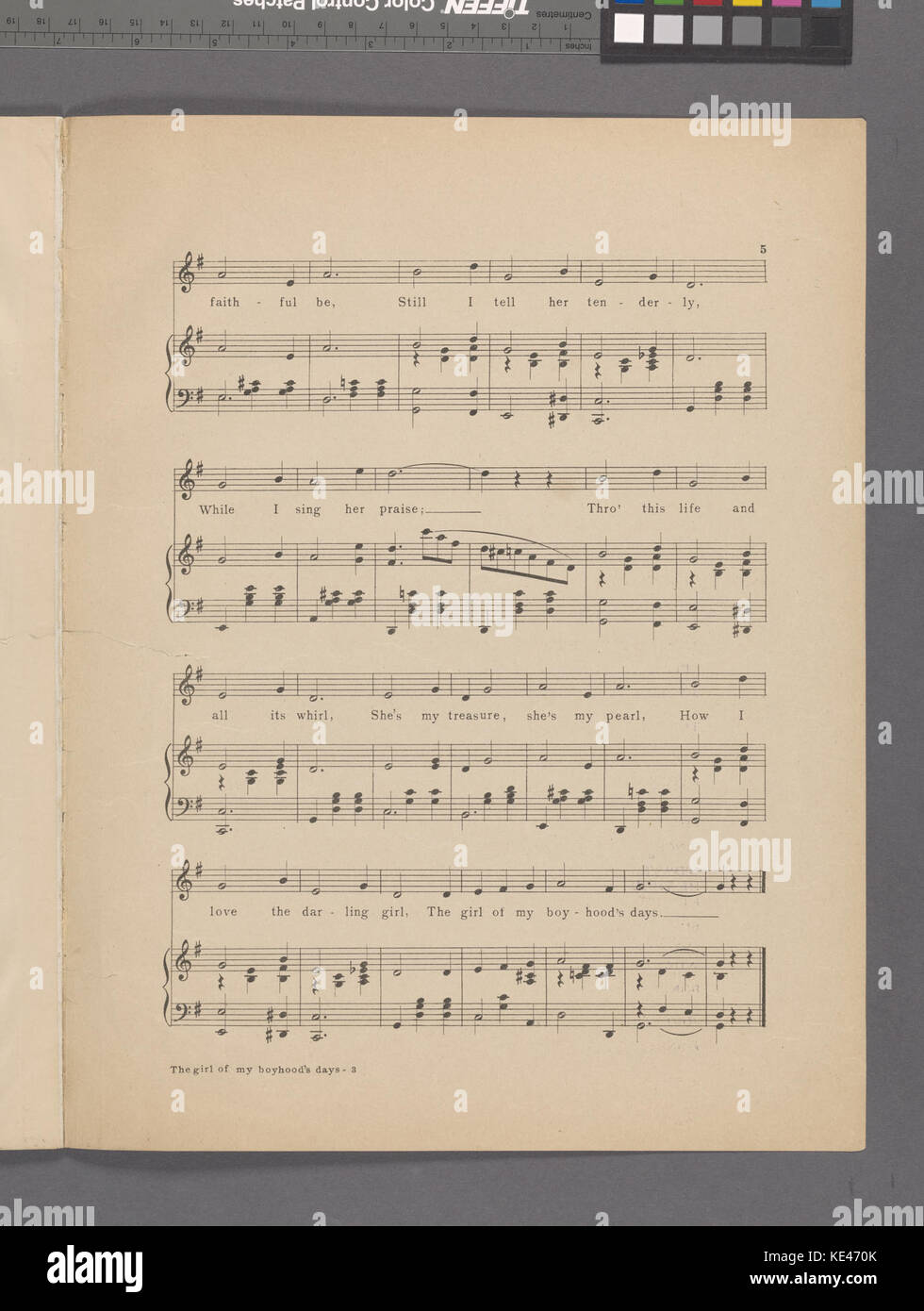 Die Mädchen der Tage meiner Kindheit (NYPL Hades 464092 1707800) Stockfoto