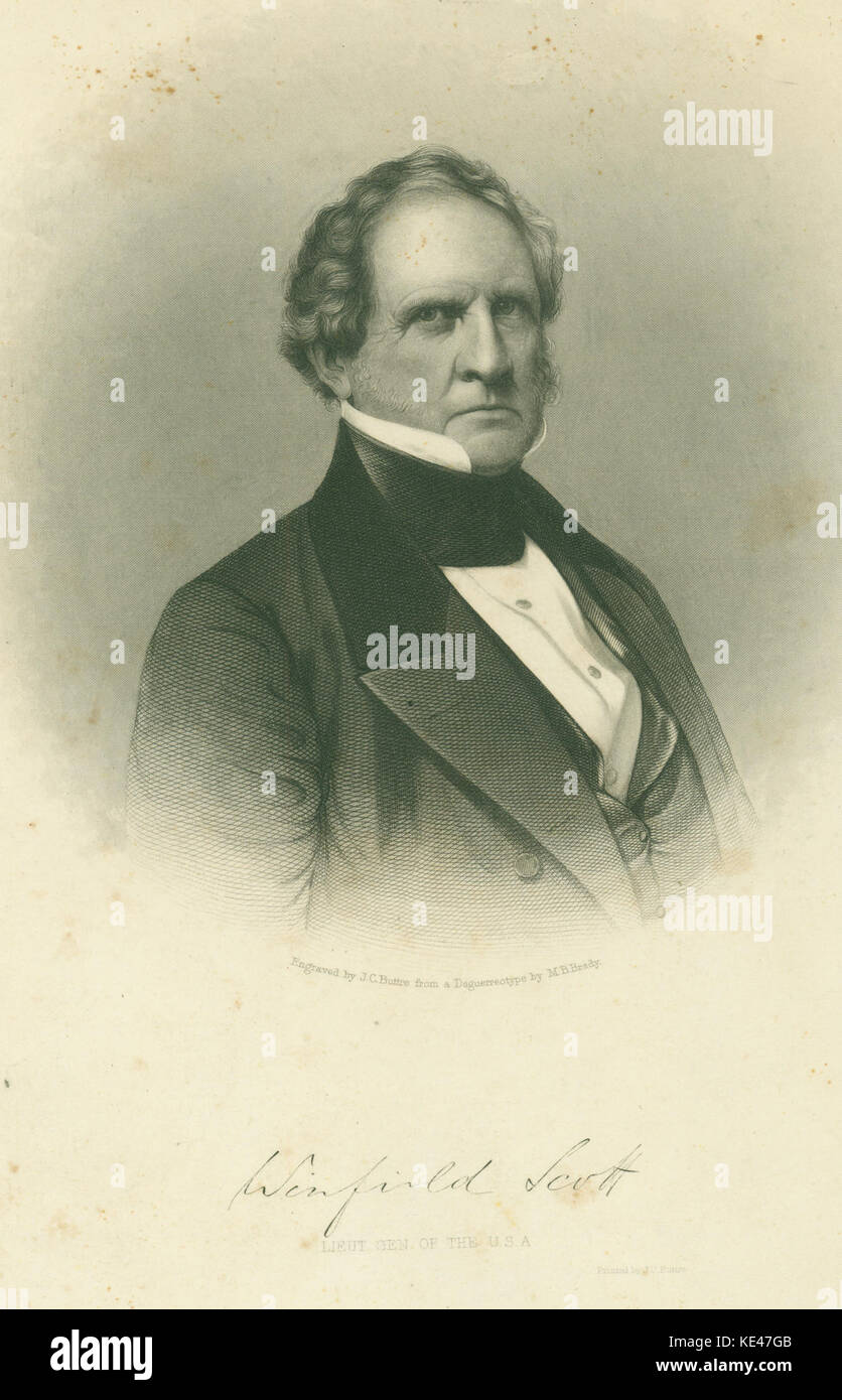 Winfield Scott, Generalleutnant (Union) Stockfoto