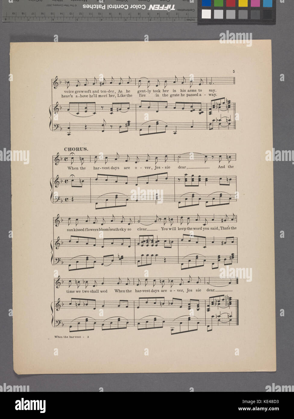 Wenn die Ernte Tage sind vorbei. (Jessie liebe) (NYPL Hades 608935 1948522) Stockfoto