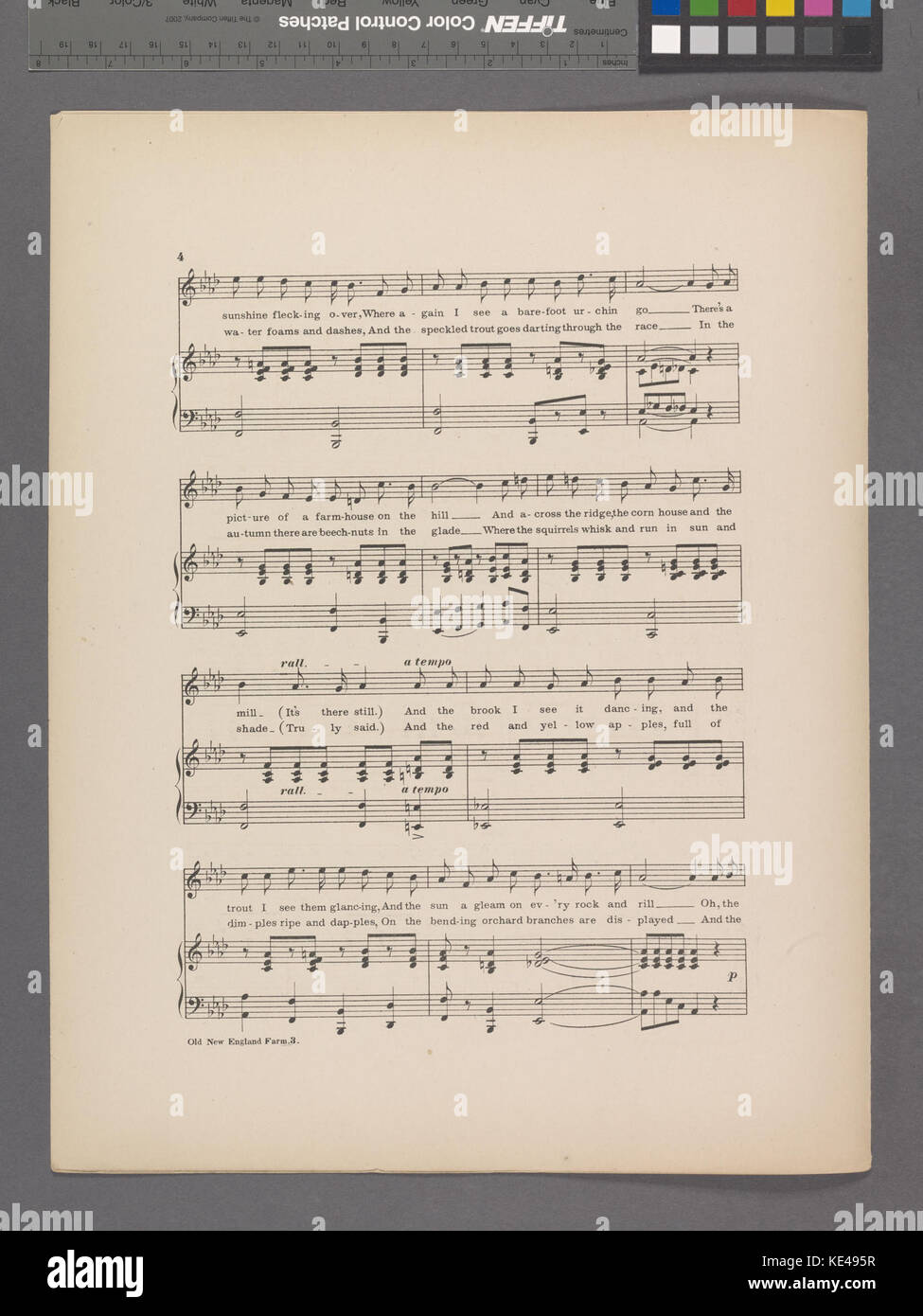 Die alte New England Bauernhof von anderen Tagen (NYPL Hades 609728 1991537) Stockfoto