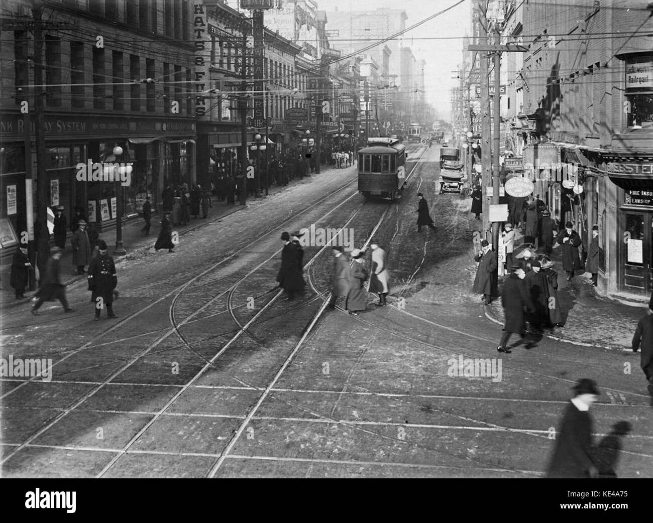 Yonge und König Straßen Toronto 1912 Stockfoto