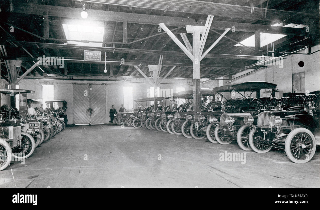 Van Automobile Company (marmon Agency), 1906 (Innere der Garage) Stockfoto