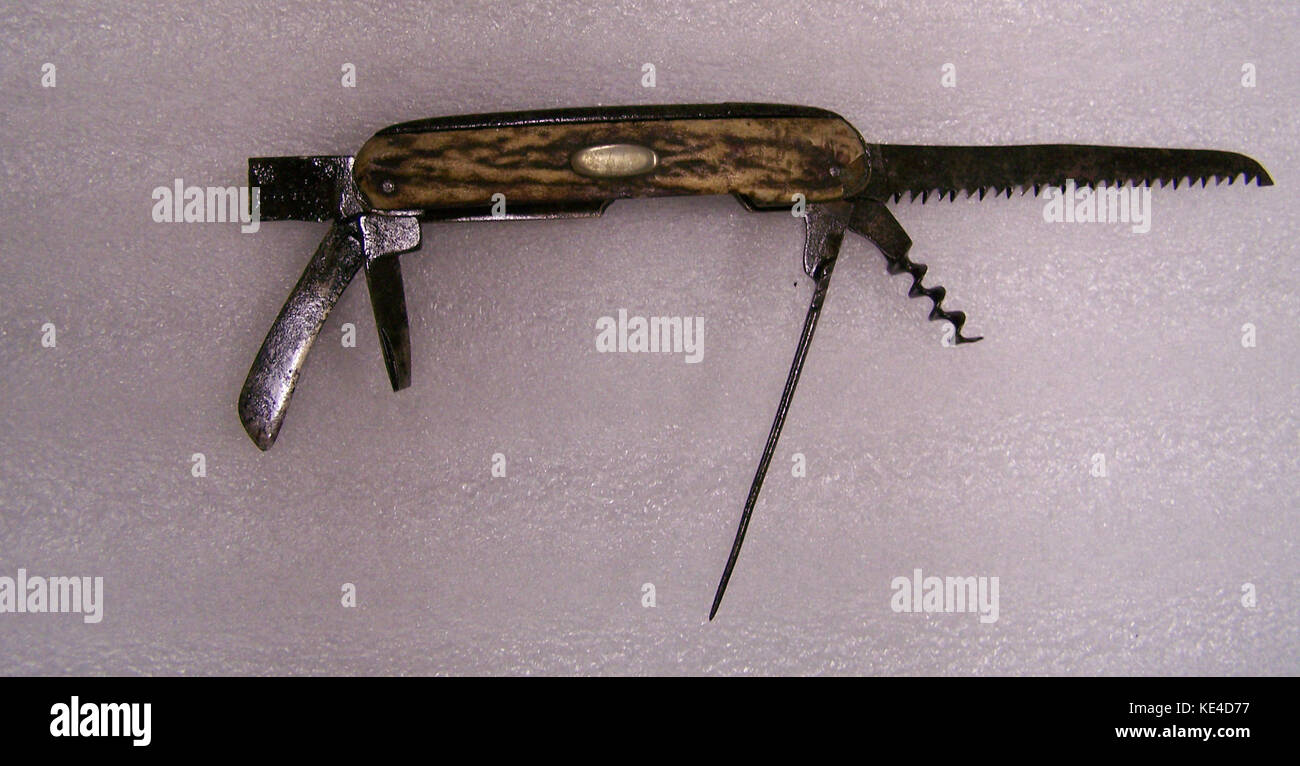 Nicht identifizierte Taschenmesser Stockfoto