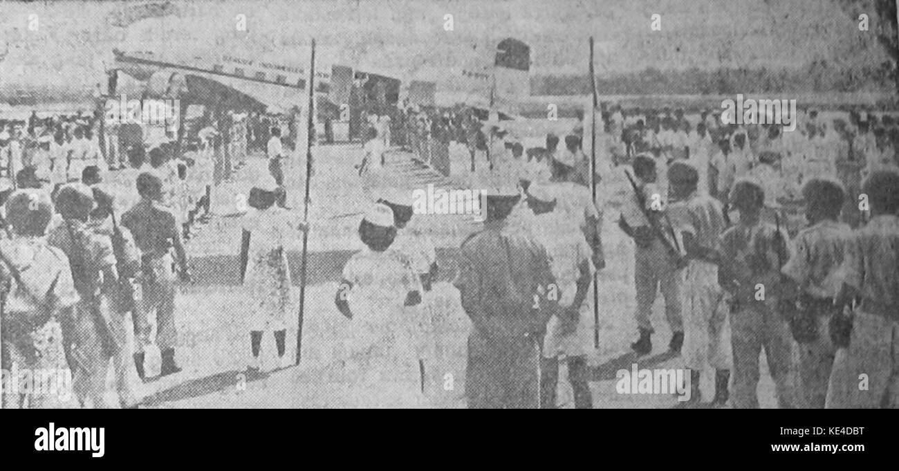 PON Suara Indonesien 7 Sep 1953 p1 Stockfoto