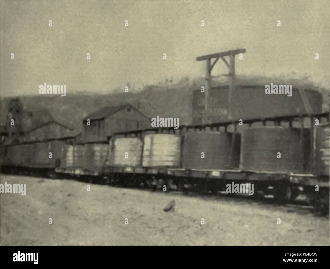 Tarbell 1904 Holz- Auto Tanks Stockfoto